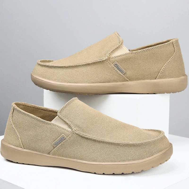 

Модные мужские кроссовки, парусиновая обувь без шнуровки, мягкая прогулочная вулканизированная обувь, новые повседневные мужские лоферы, уличные легкие мужские туфли на плоской подошве