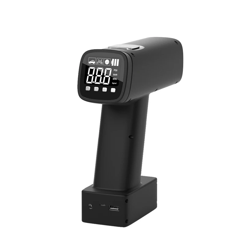 

30л 10000 мАч большой емкости перезаряжаемый электрический ручной мощный автомобильный воздушный компрессор с Power Bank SOS Light Inflator для шин