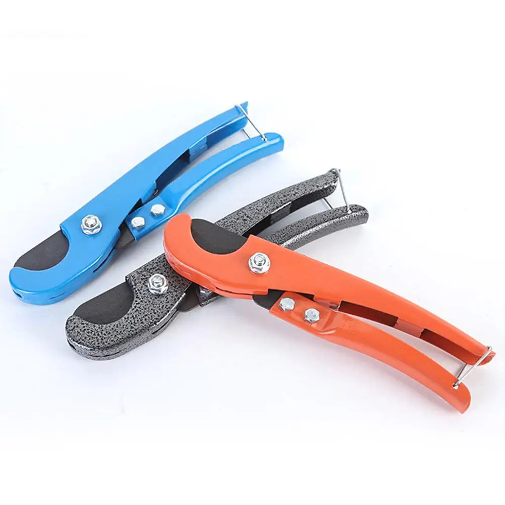 Professional PVC Pipe Cutter, Heavy Duty Ratchet Scissors for Garden Hose, PPR & Plastic Tubes, Quick Clean Cut Tool view 3