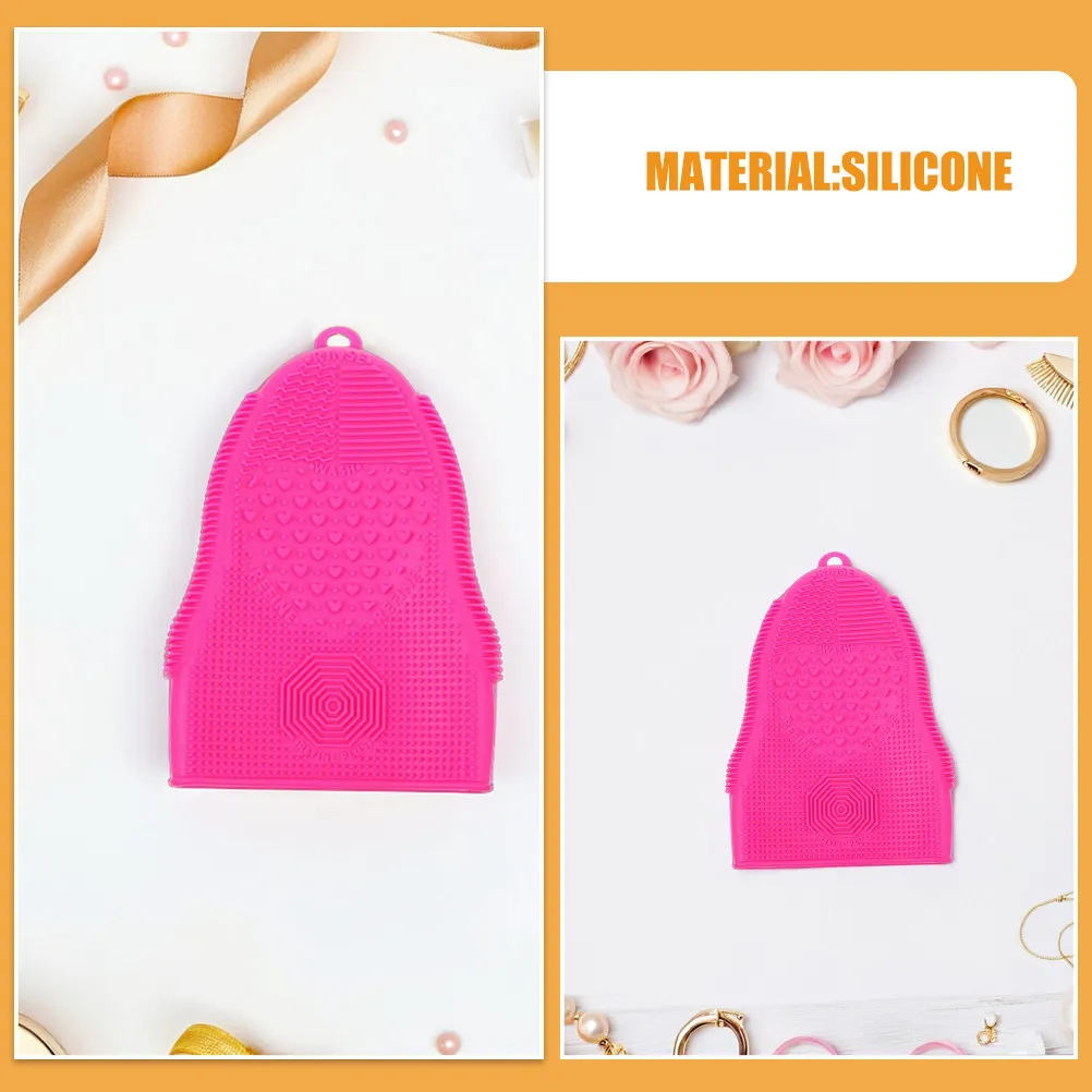 Silicone Makeup Brush Cleaning Pad 2 Pack Foldable Shape Soft Cleaner Tool Portable Travel Accessory