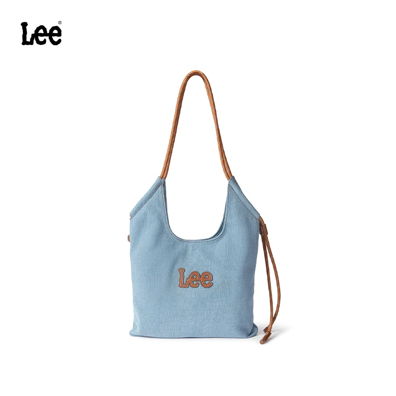 

LEE Регулируемый плечевой ремень Женская джинсовая сумка-тоут Простые универсальные сумки большой вместимости Дизайнерская сумка для покупок на плечо