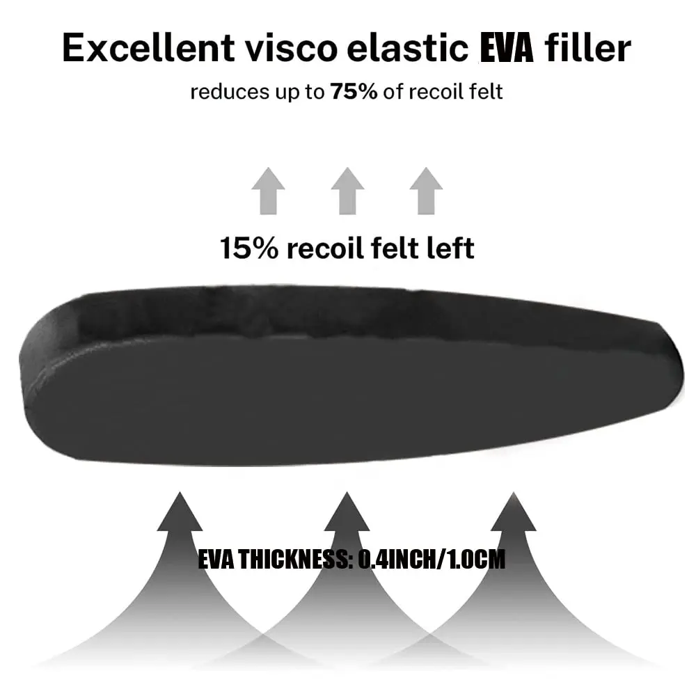 Shotgun Rifle Recoil Reducer Pad, rutschfestes Butt Pad Taktisches Recoil Pad – EVA – Detail 2