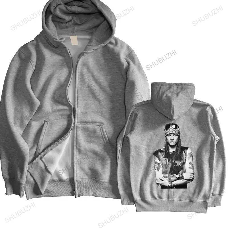 

unisex Outwear men hoodies Axl Rose Guns N' Roses GNR VTG Retro Graphic Heavy Metal man brand zipper autumn hoody