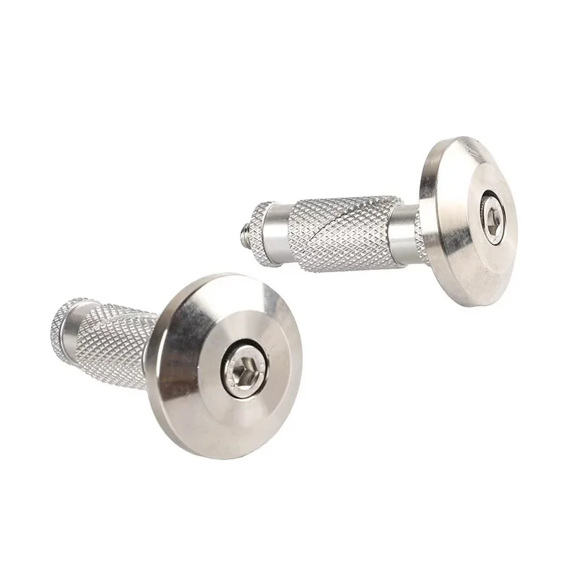 مقود الدراجة النارية الترابية من الفولاذ المقاوم للصدأ غطاء نهاية المقود مناسب لـ KTM SX SXF EXC CRF YZF WR KXF TC FC #5