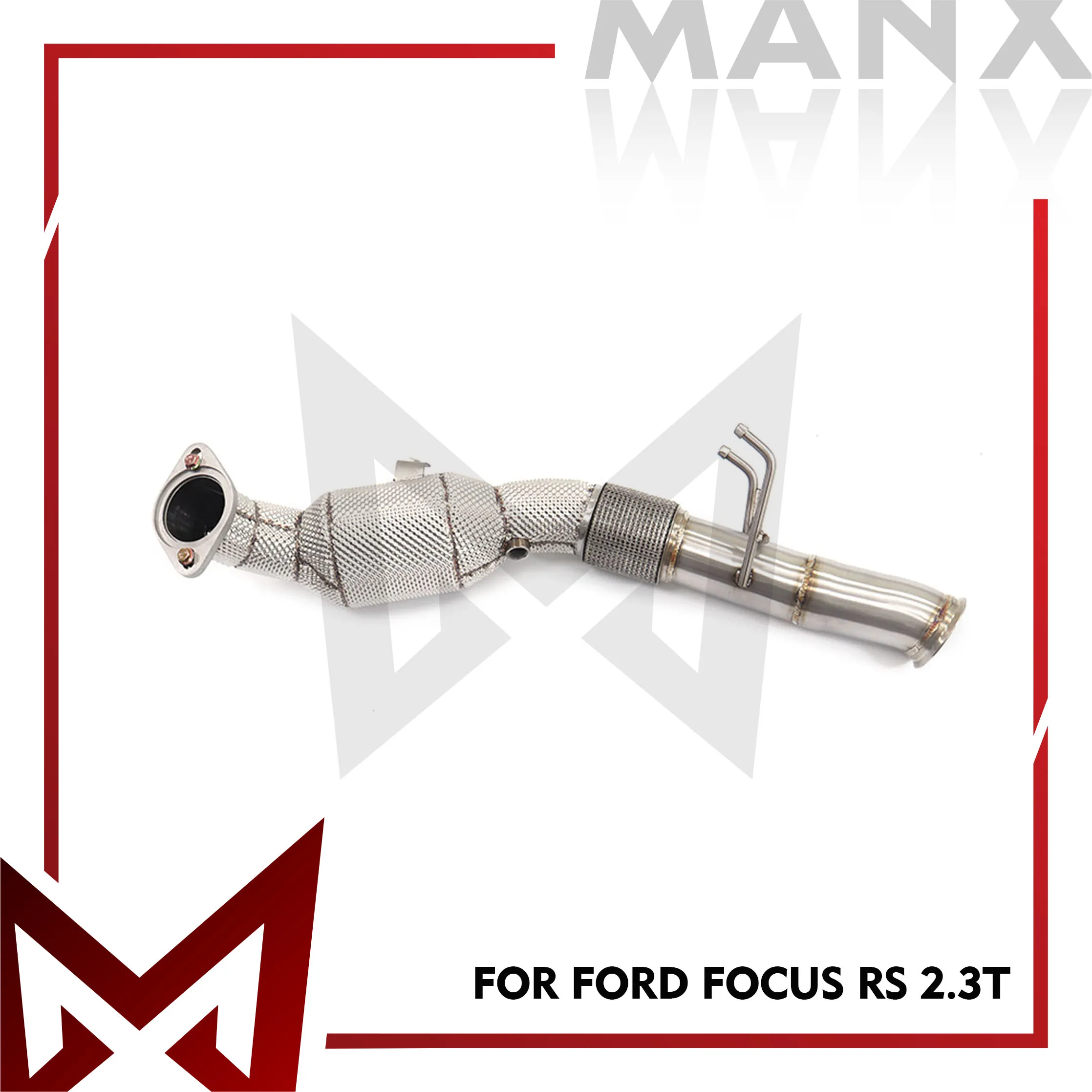 

MANX Car Exhaust System Downpipe For Ford Focus RS 2.3T Stainless Steel High Flow Performance Exhaust Pipe