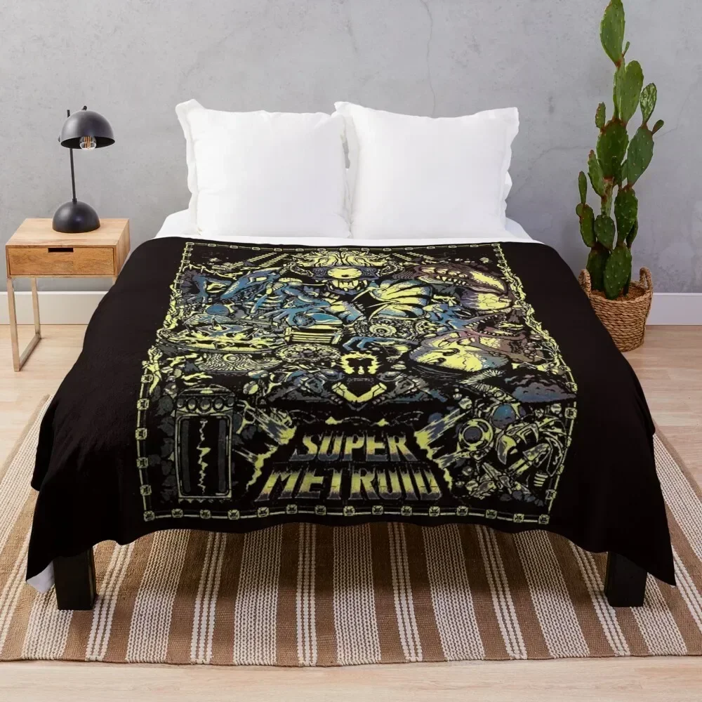 

Super Metroid Legacy Type C Throw Blanket for winter Luxury christmas decoration Shaggy Blankets