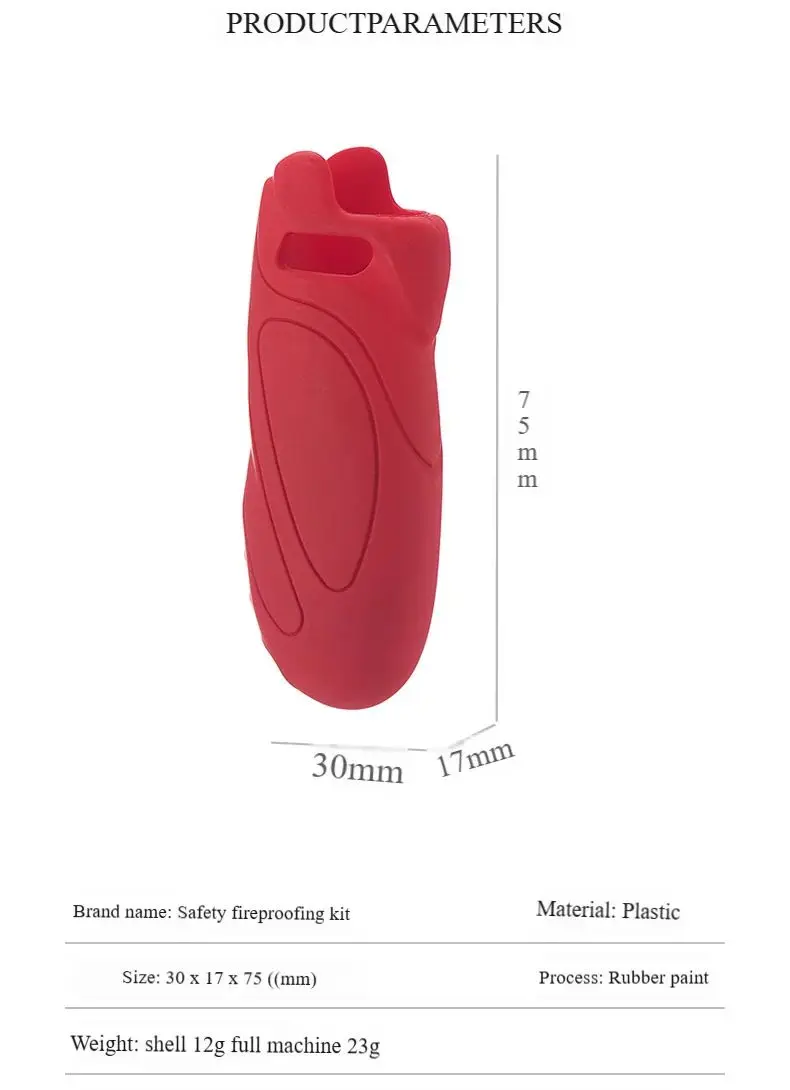 BIC J5 Mini Lighter Rubber Paint Plastic Shell Plastic Cover Holder, No Lighter