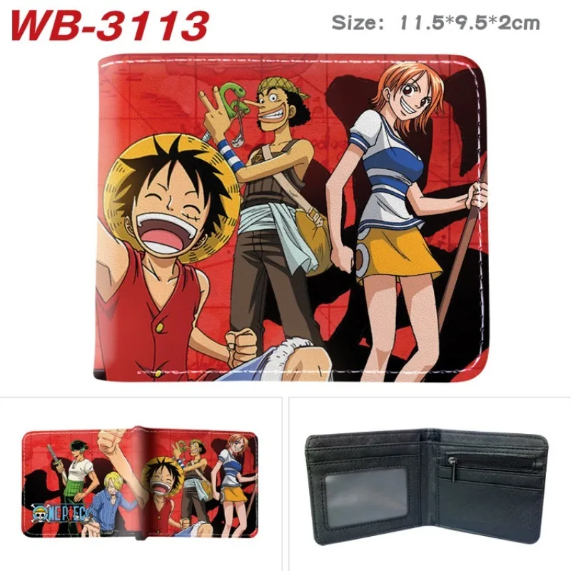 

One Piece Figure Nika Luffy Foldable Wallet Women Men Card Clip Bag Children Cartoons Cosplay Coin Purse Birthday Gift