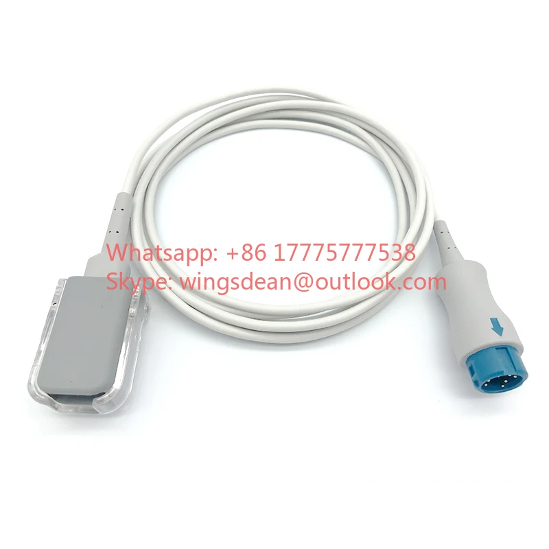 SpO2 Extension Compatible with Mindray T5 8 IPM IMEC Umec Machine End Main Cable 7-pin DB9 SpO2 Adapter 562a