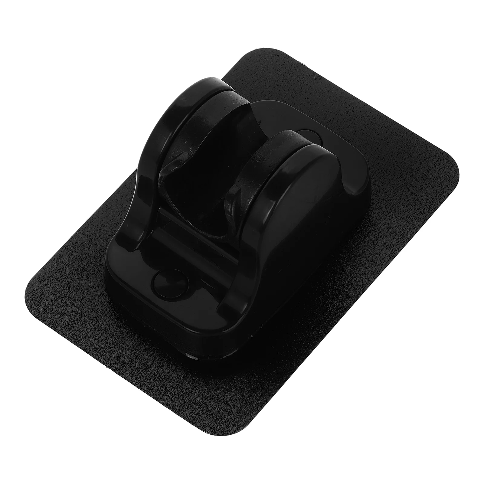 

H held Showerhead Bracket ABS Wall Mount Black Bathroom Supplies Adhesive Holder No Drill Durable Kitchen Use Sprayer Base
