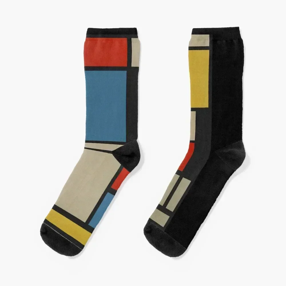 

Piet Mondrian Socks FASHION compression cycling kawaii Socks For Men Women's