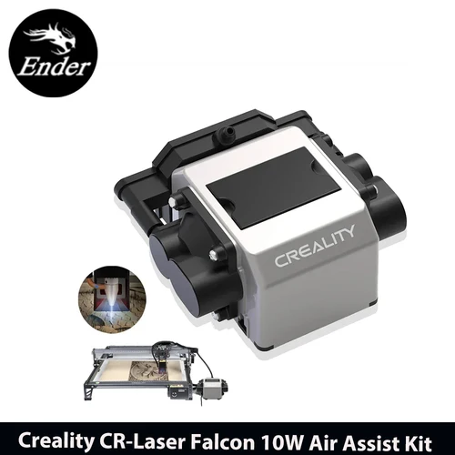 Imagen 2 del producto Creality CR-Laser Falcon 10W Kit de asistencia de aire paquete de accesorios de actualización flujo de aire fuerte sopla hollín caliente trabajo limpio poco ruido