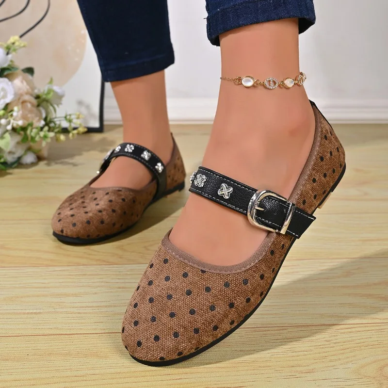 Designer Women Mary Jane Shoes Flats Sport Sneaker Buckle Loafers Shoes 2026 Autumn Trend Walking Running Shoes Ballet Zapatos - view 4