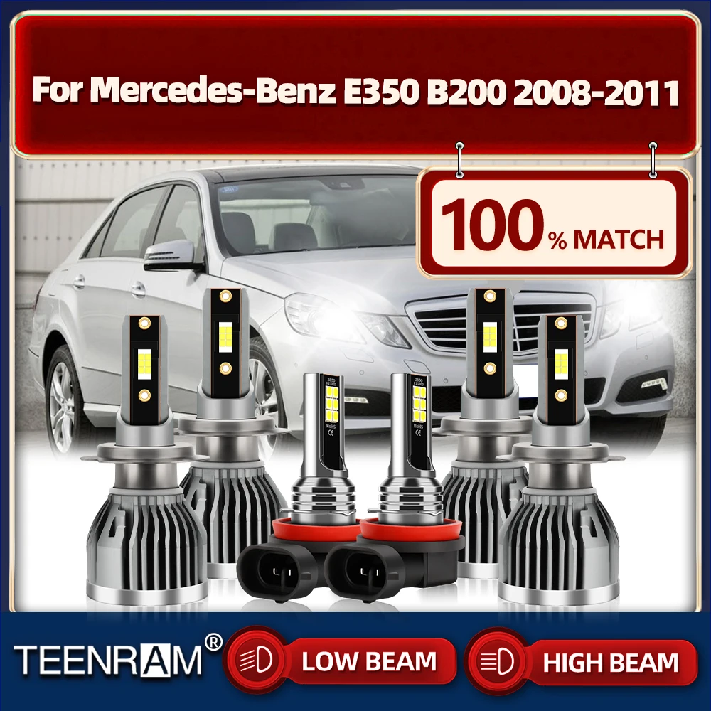 

H7 LED Car Headlight Bulbs 60000LM 360W High Low Beam Auto Light 12V Fog Lamp For Mercedes-Benz E350 B200 2008 2009 2010 2011