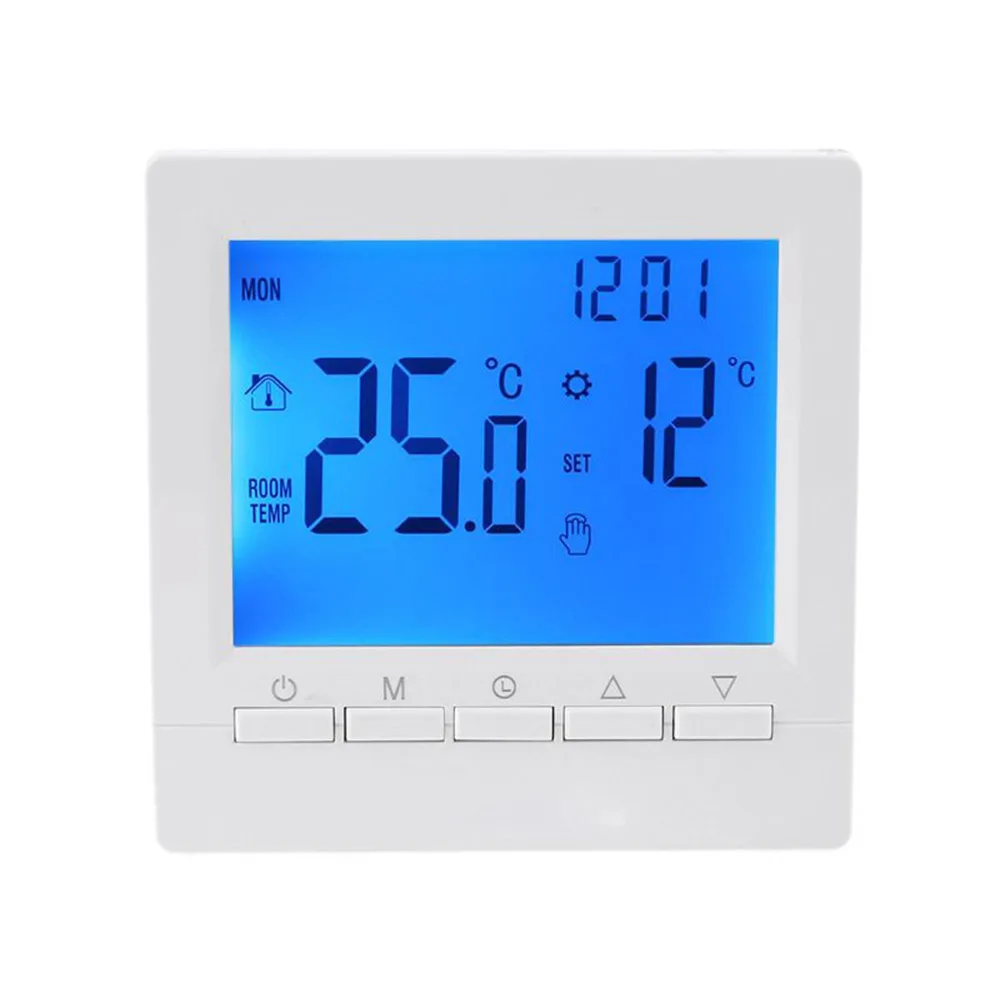 Digital Gas Boiler Thermostat 3A Weekly Programmable Room Temperature Controller Home Supply