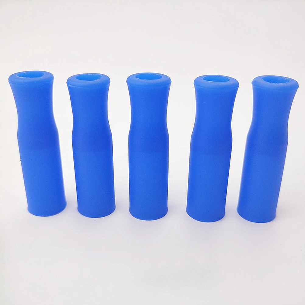 

35pcs Practical Silicone Straw Cover Reusable Eco- Tips Multicolored Straws Tips Covers for Straws Nozzles (Random Color)