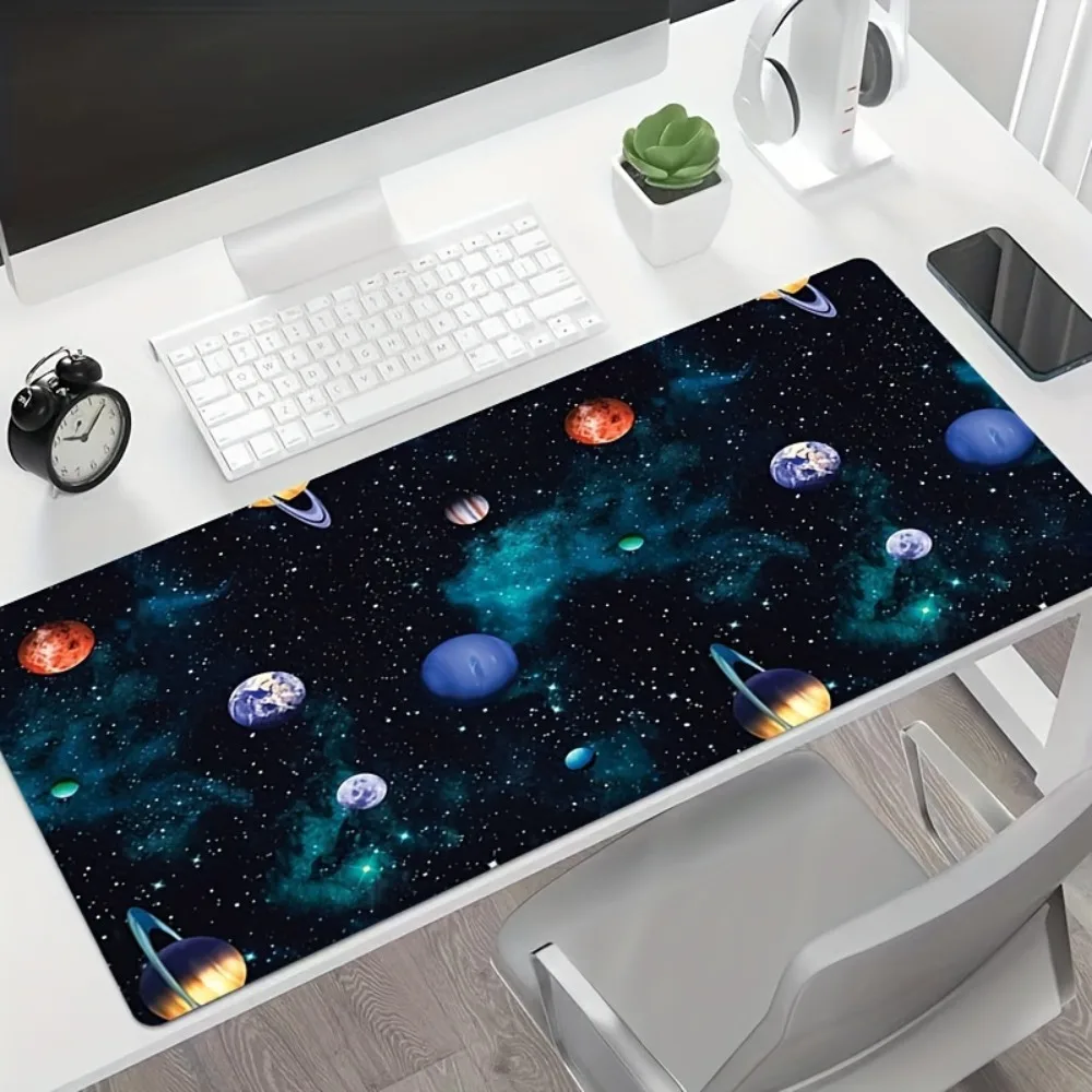 CIFbuy Large Starry Space Mouse Pad Non-Slip Rubber Durable Stitched Edge For Office Home Computer Laptop Smooth Desk Mat