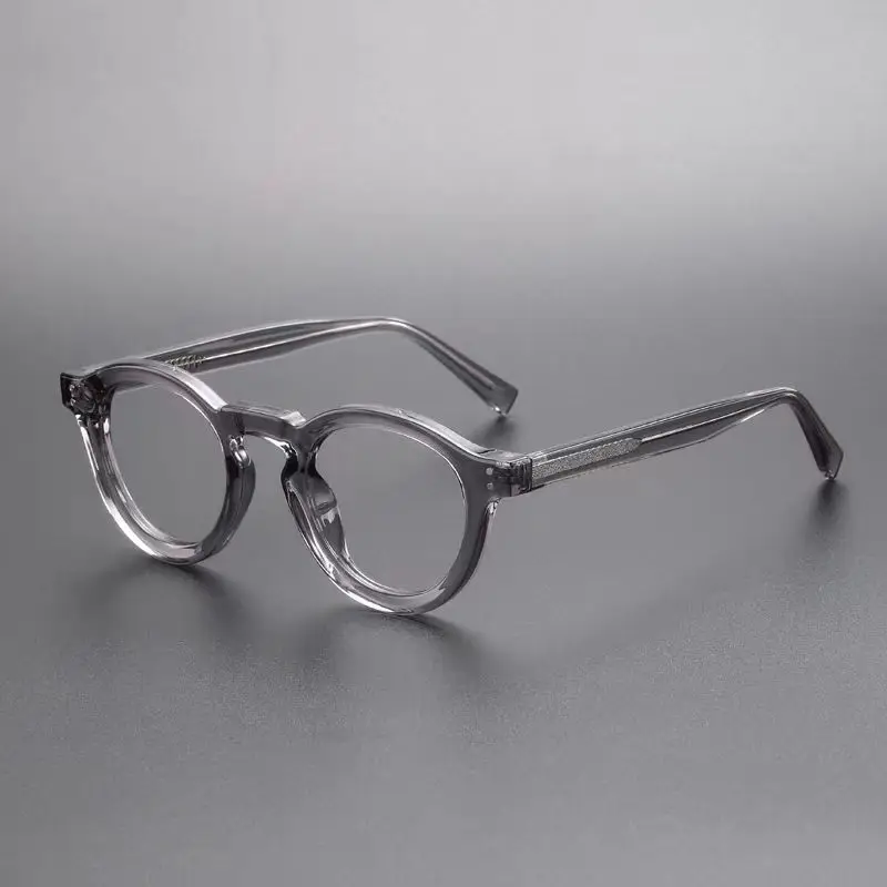 Thick Square Myopia Eyewear Anti Blue Light Computer Glasses Men‘s Retro TR Trendy Optical Prescription Customize Eyeglasses