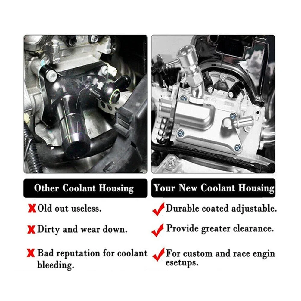 K Series Racing Car Upper Coolant Housing Filler Neck w/ Fitting for Honda K20 K20Z3 K24
