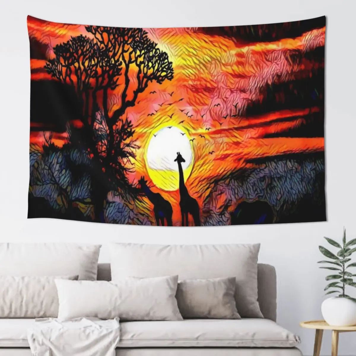 

Africa Safari Tapestry Funny For Bedroom Home Supplies Outdoor Decoration Tapestry
