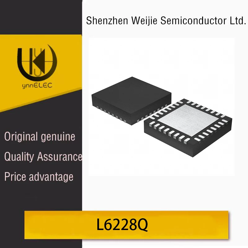 

Автомобильный тройной полноканальный драйвер L6228Q, 8В-52В, пиковый ток 2.8А на канал, VFQFPN-32