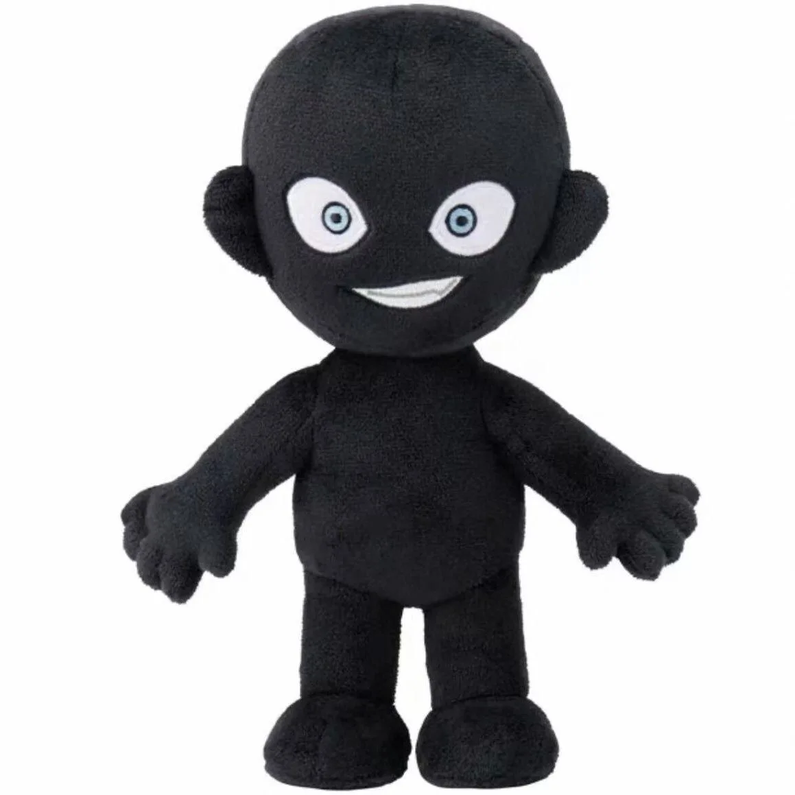 Detective Mystery Manga 'Little Black' Plush Toy – Classic Black Silhouette Doll, Great for Souvenirs & Kids' Gifts