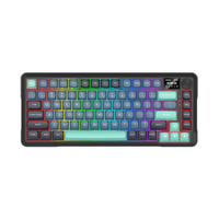 Redragon K724 PRO Wireless Gasket Gaming Keyboard w/Hype Screen & Knob, 81-Key Mechanical Keyboard, Mint Mambo Switches