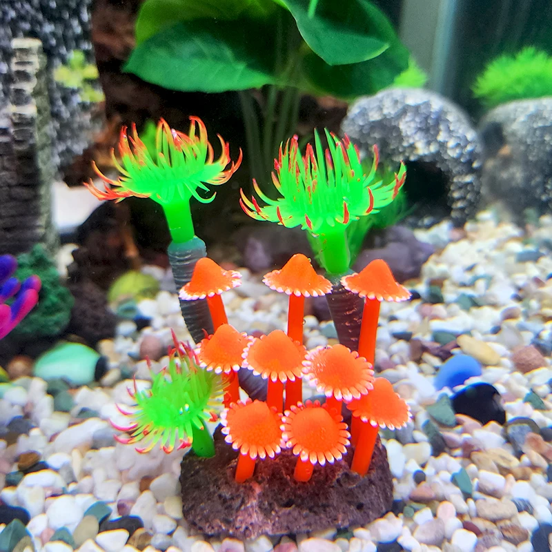 Artificial Underwater Coral Aquarium Fish Tank Simulation Decoration Aquarium Backgrounds Plants Water Grass Decora Beautiful