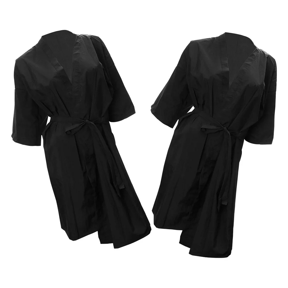 2 قطعة صالون سبا رداء العباءات الجمال البشاكير قابل للتعديل حزام الخصر سريعة الجافة لمصففي الشعر صالات رياضية محلات الحلاقة قابلة لإعادة الاستخدام