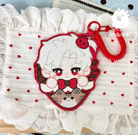 Love and Deepspace Sylus Xavier Rafayel Cosplay Anime Card Protective Case Hanging Drop Pendant Backpack Ornament Game Gifts