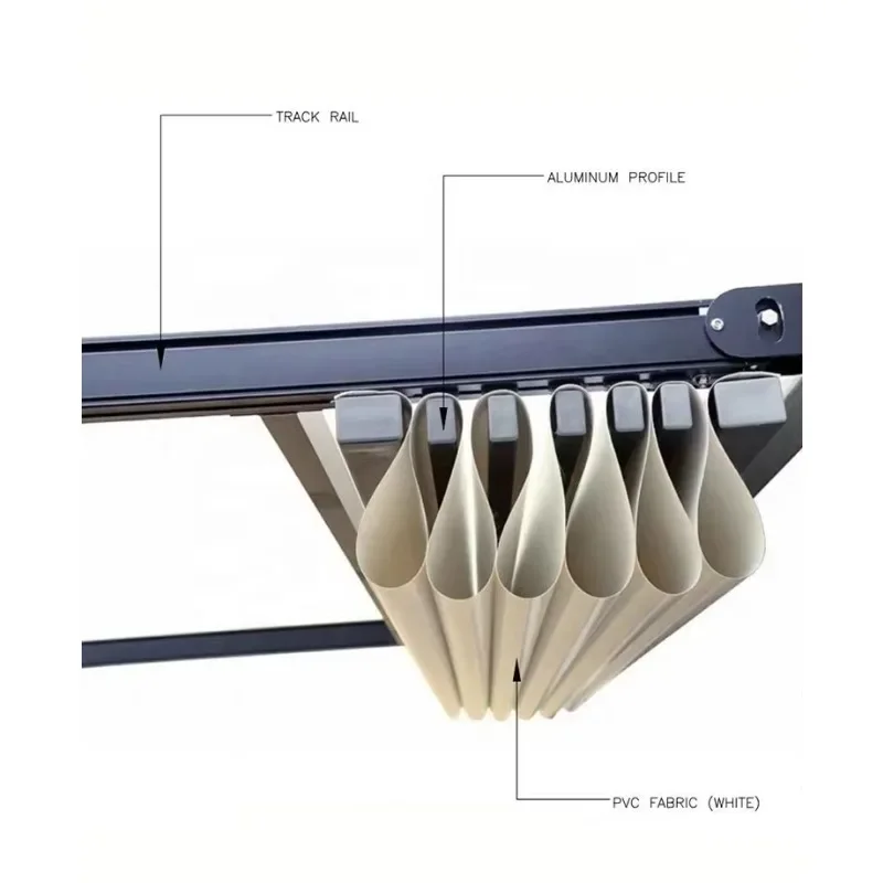 Custom Aluminum Retractable PVC Pergola Canopy,retractable Roof Awning Pergola Hotels Modern Aluminum Front Door Awning