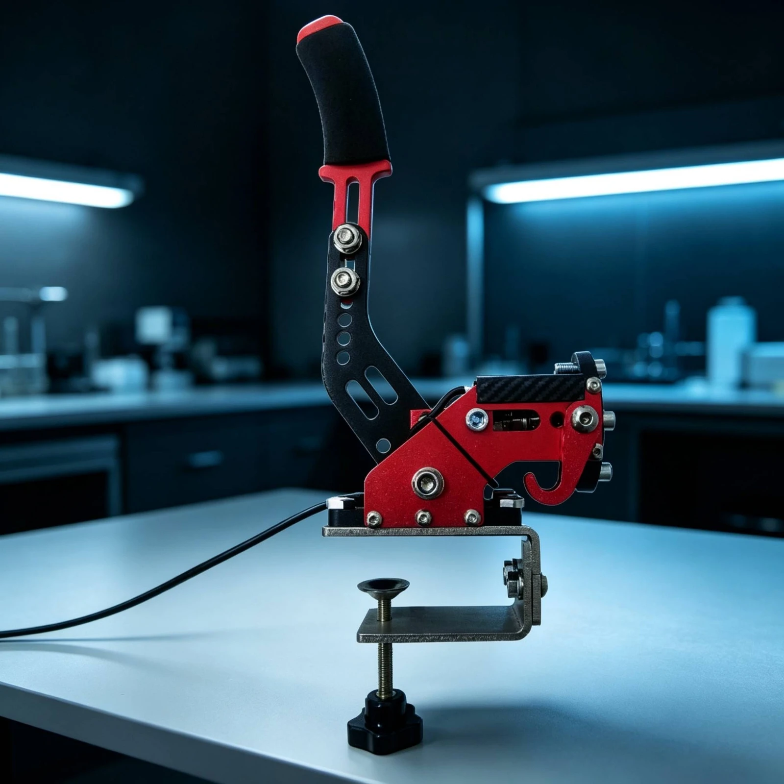 Desk Setup Simulator - Freno a Mano USB con Morsetto
