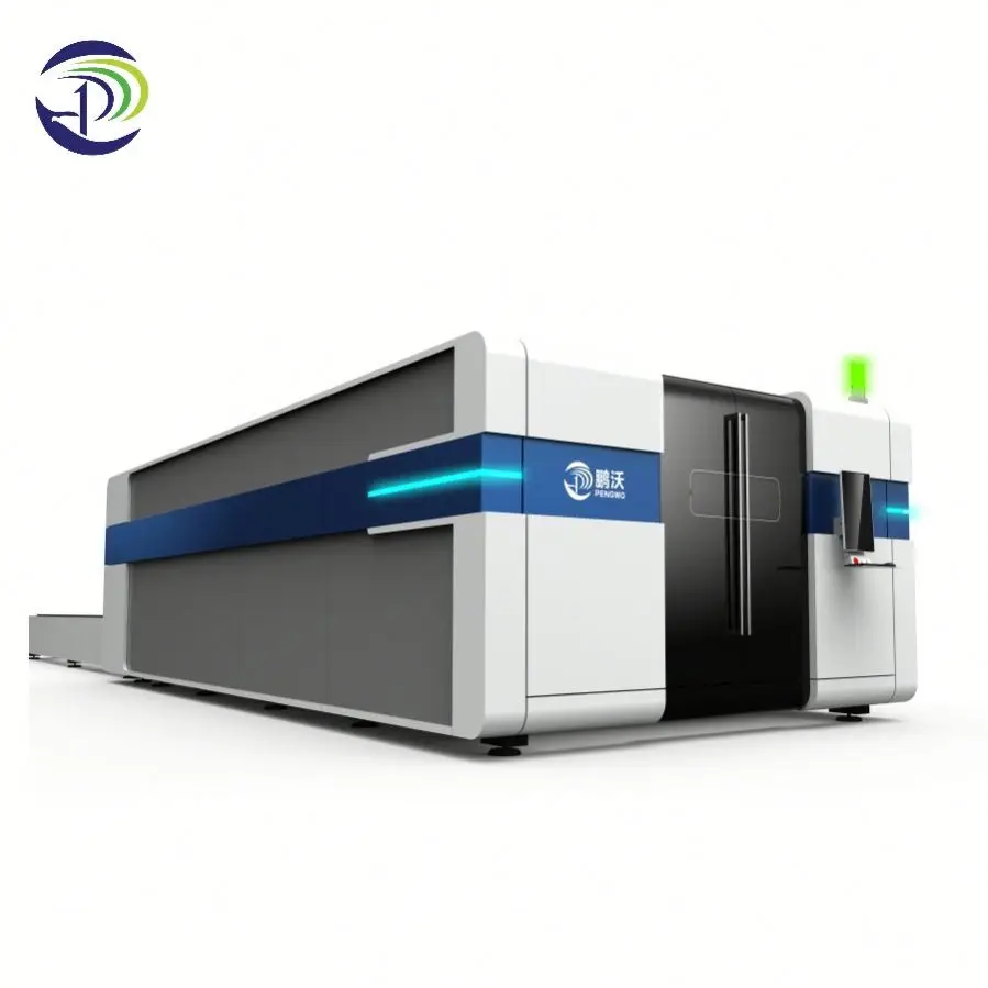 2060 Full Cover Fiber    Cutting Machine 1.5kw/2kw/3kw/6kw Gantry Type for Metal Steel Copper Exchange Table Cypcut Control