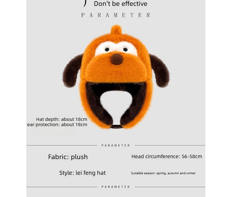 2025 سعيد رقيق جرو منفذها قبعة المرأة الشتاء في الهواء الطلق الكرتون الحيوان الكلب أفخم الدافئة سدادات حماية الأذن قبعة الطيار
