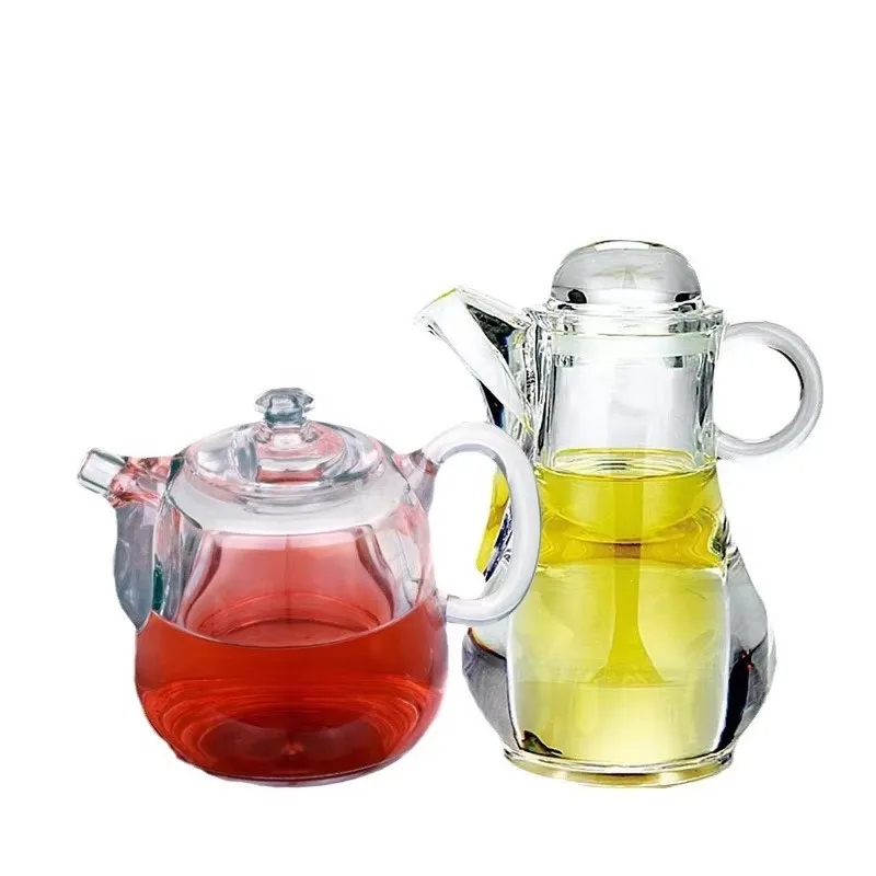 مرق قوارب المطبخ PC وعاء زيت أكريليك صلصة الصويا زجاجة خل الجدول زجاجة توابل مع مقبض وعاء الزيت