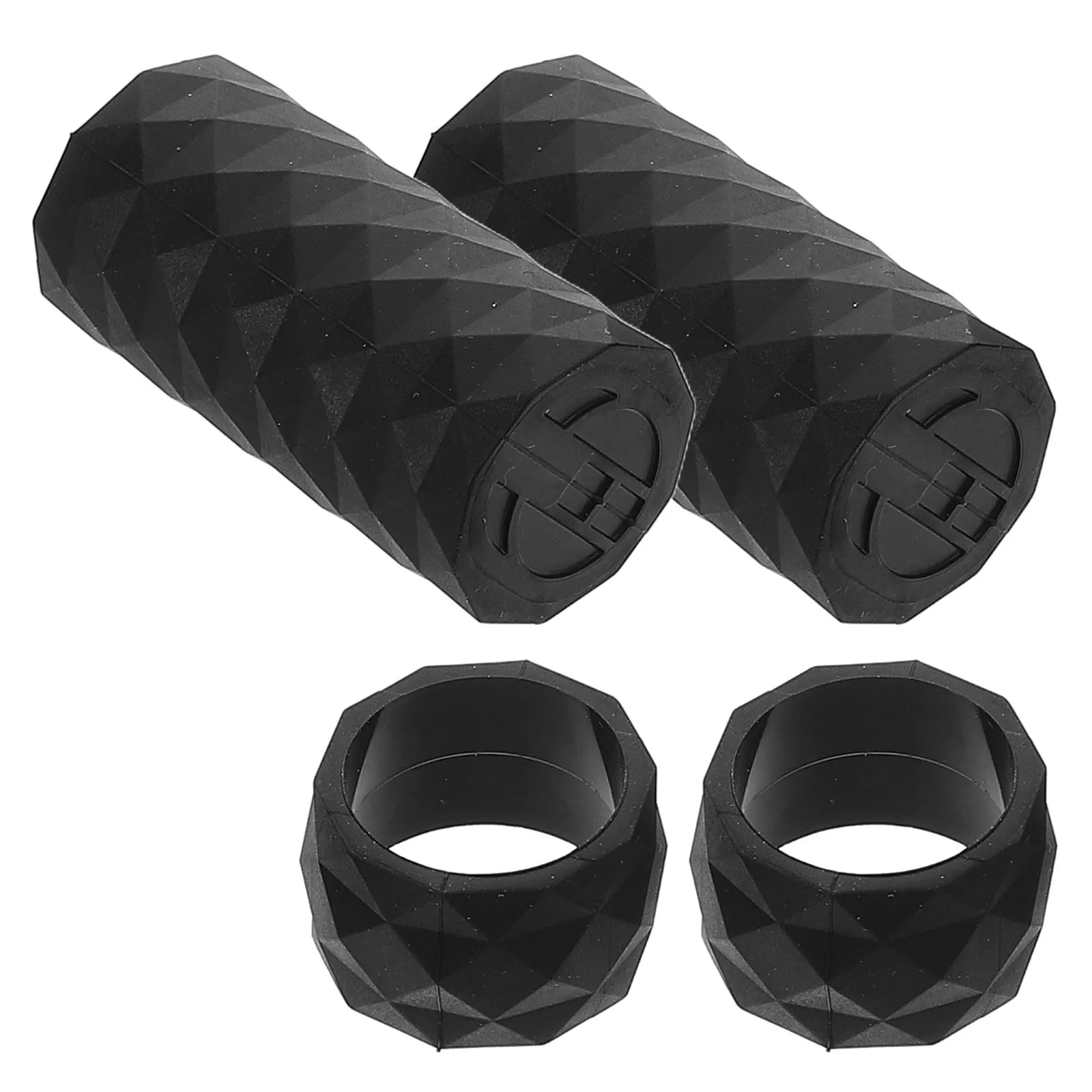 

4 Pcs Fixed Handlebar Fixing Fix Sleeve Bicycle Sleeve Gel Silicone Tape Bike Grip Wrap Handlebar Grip Loops Ring Wrap