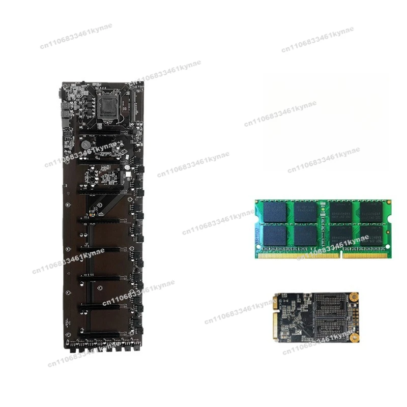 Suitable for New in-line B75 8 Card Main Board Set Multi-graphics Card Slot B250 B85 847 Large Pitch 65mm