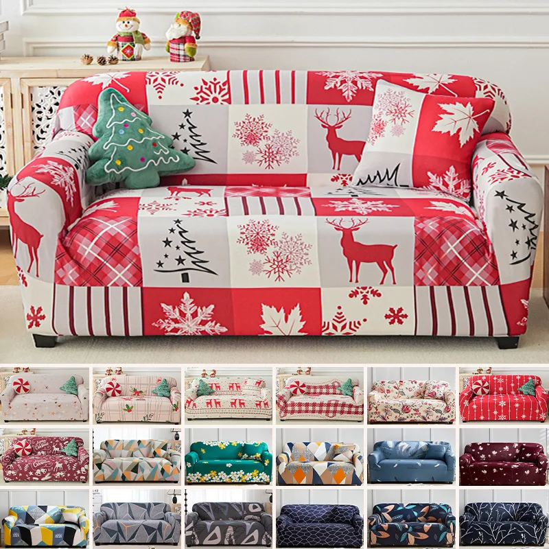 Stretch Sofa Slipcover, Printed Non-slip Sofa Cover, Couch Cover Four Seasons Universal Furniture Protector for Living Room