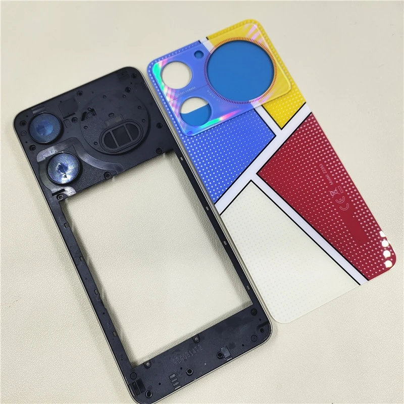 Rear Housing Case for ZTE Nubia Music Z2353 Glass Battery Back Cover +Middle Frame Repair Replace