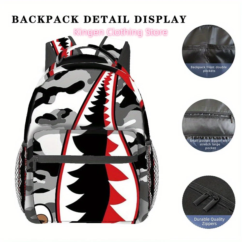 A Spacious Unisex Backpack Featuring a Zipper Design, Suitable for Various Activities Such As Commuting, Exercising, Camping, Sh