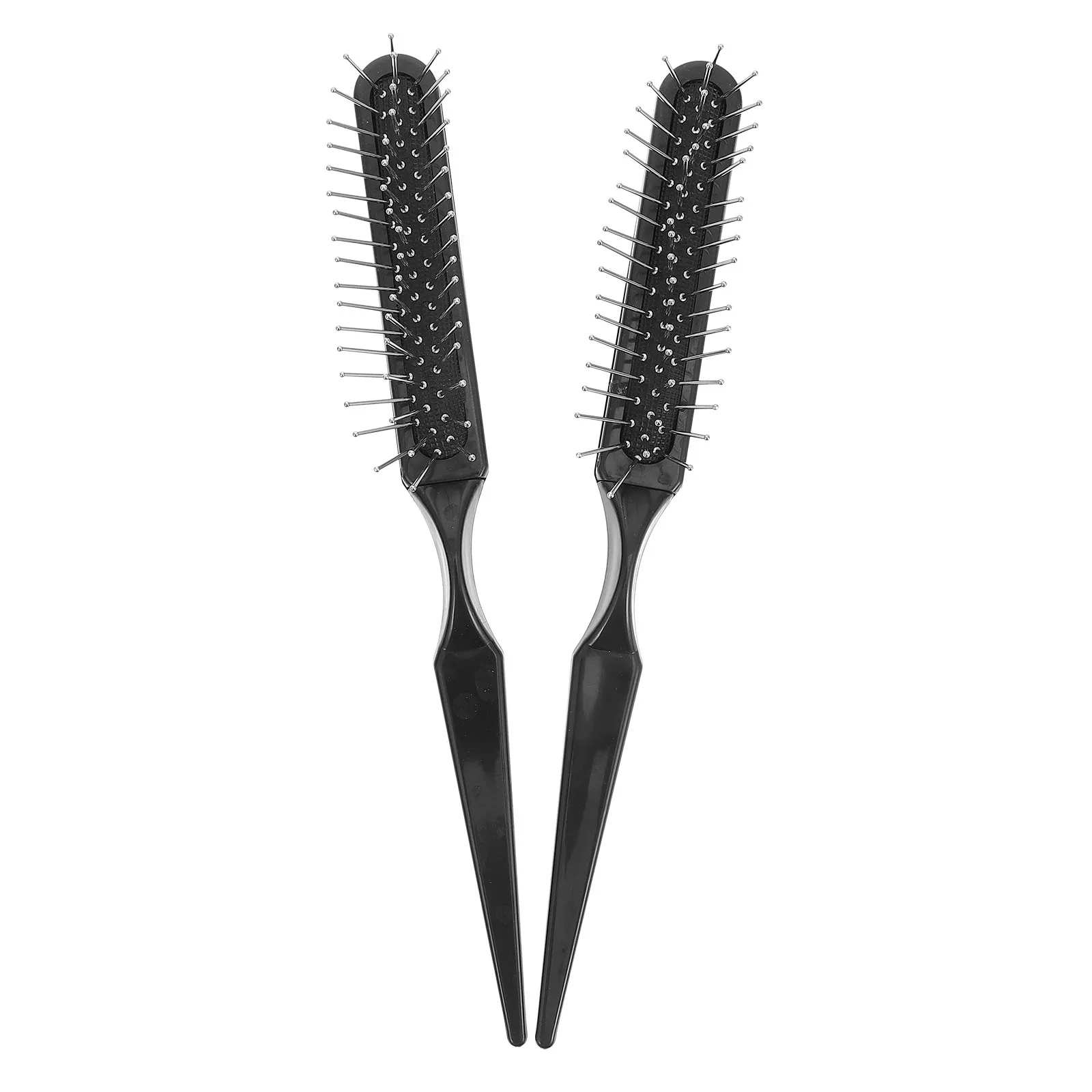 2Pcs Hairbrush Wire Bristle Scalp Massage Comb Detangling Backcombing Hair Dye Rat Tail Sectioning Wire Bristle Hair Brush