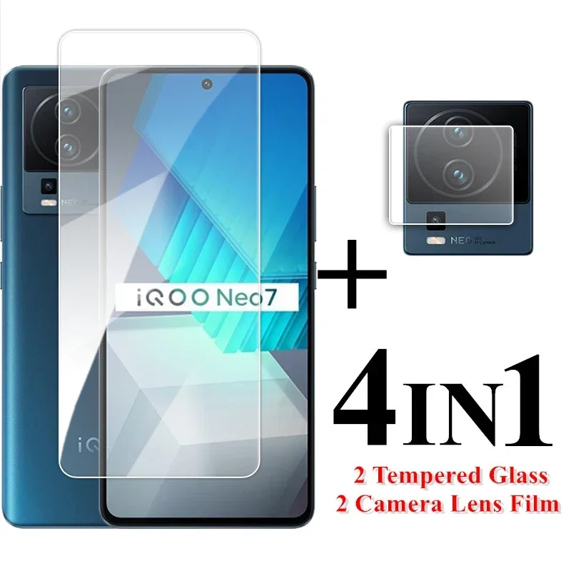 

For Vivo iQOO Neo7 Glass iQOO Neo7 Tempered Glass 6.78 inch Transparent HD Screen Protector For iQOO Neo 7 6 5 SE 9H Lens Flim