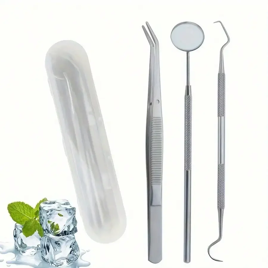 Premium Stainless Steel Dental Care Kit - Complete Oral Hygiene Set with Teeth Cleaning Tools & Whitening Tools for Daily Use