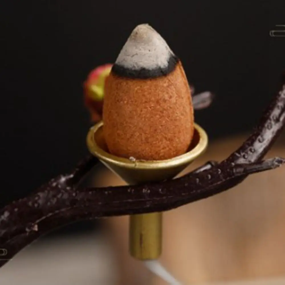 

Retro Antique Backflow Incense Holder Handicraft Alloy Craft Backflow Fragrance Base Small Mini Incense Holder Gifts