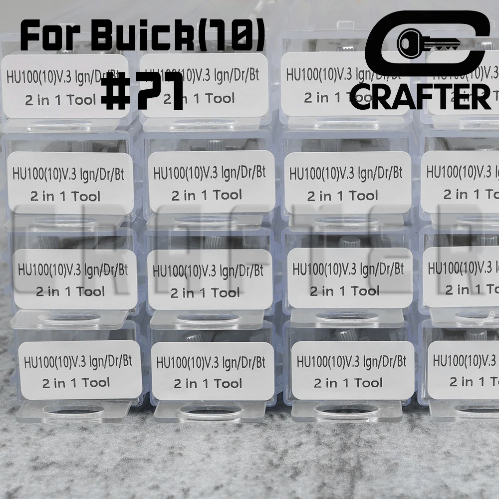 Key Crafters LISHI Tool 2 in 1 HU100 (10) V.3 für Buick Chevrolet Blade # 71