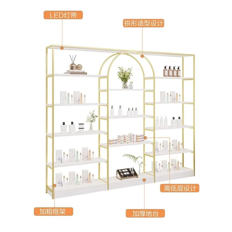 

Product Display Cabinet Display Rack Beauty Salon Cosmetics Skin Care Products Barber Shop Nail Art