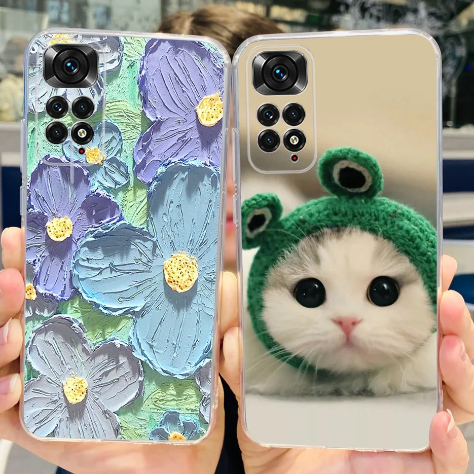 For Xiaomi Redmi Note 11 Case Redmi Note 11S 4G Colorful Painted Cover Soft Funda Phone Case For Xiaomi Redmi Note 11 Pro Bumper