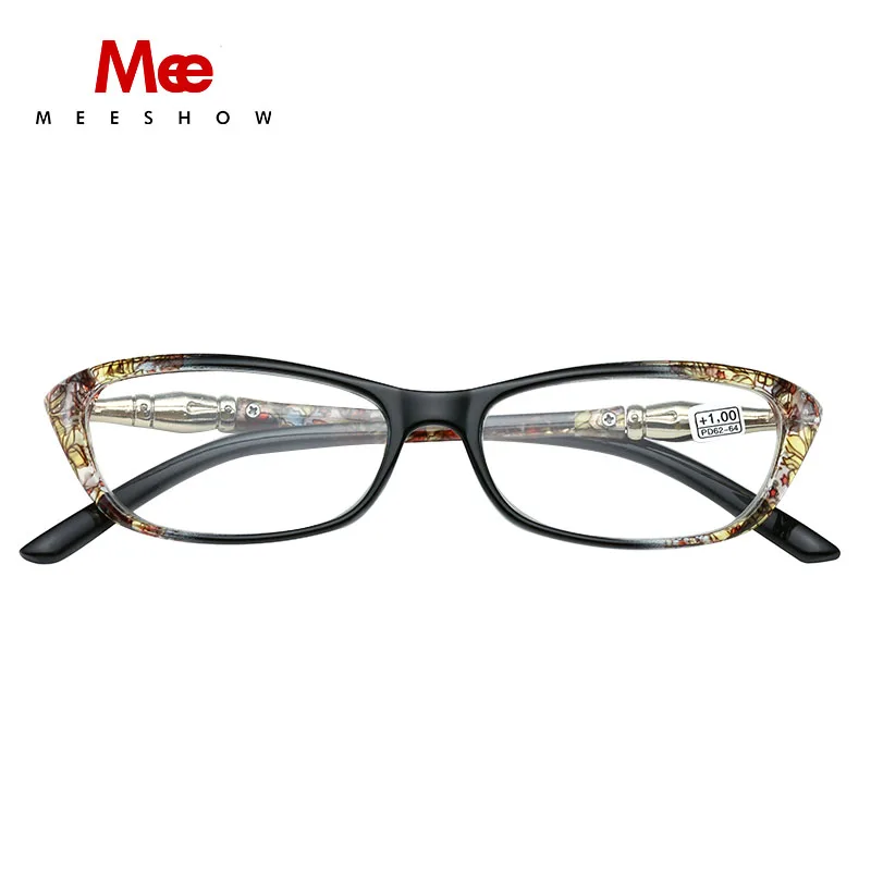 

Messhow Reading Glasses Women's Glasses With Diopter Metal Vintage Eye Glasses Cat Eye USA Presbyopia +1.0 +1.75 1679