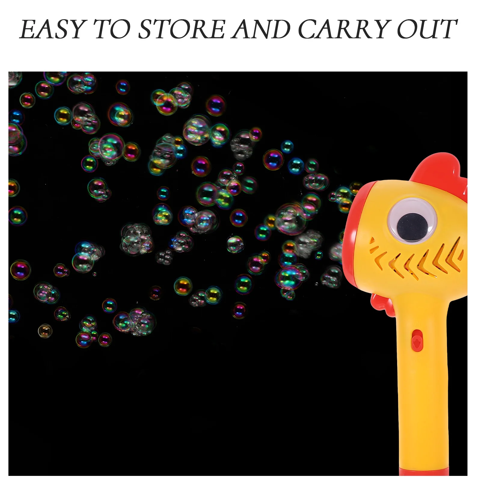 صانع الدجاج المحمول التلقائي منفاخ الفقاعات الكهربائية الموسيقى الخفيفة تصميم الرسوم المتحركة لطيف للأطفال #2