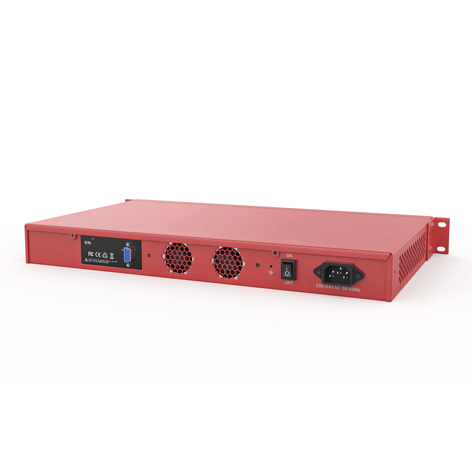 BKHD 989 Red 1U Firewall Rackmount Server 4.5cm High 8 Lan 2 SFP Intel Core i3-3110M i5-3320M i7-3520M i7-3610QM Data Center